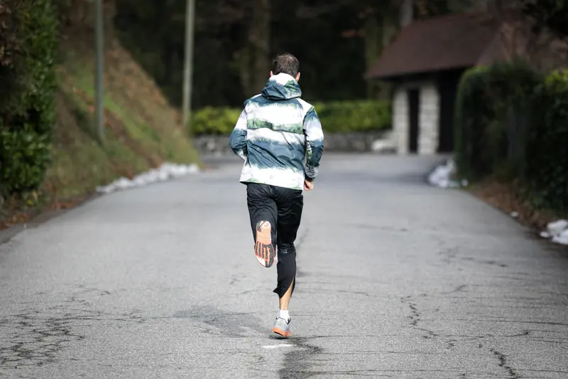 Guillaume Adam à l'entraînement sur route